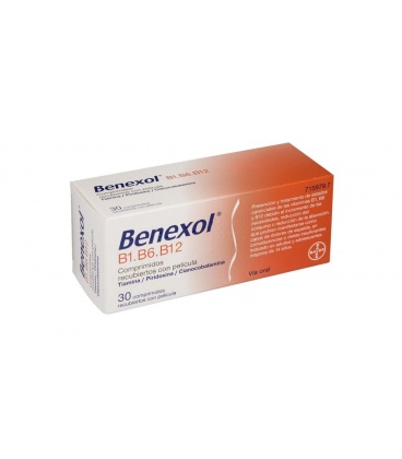 BENEXOL B1 B6 B12 30 COMPRIMIDOS