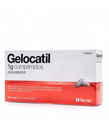 Gelocatil 1g 10 Comprimidos