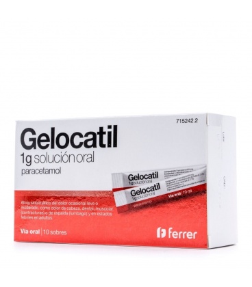 Gelocatil 1 G 10 Sobres Solucion Oral