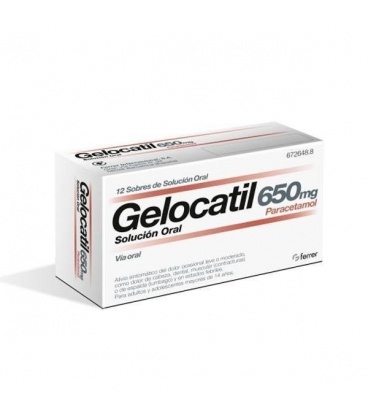 Gelocatil 650 Mg 12 Sobres Solución Oral