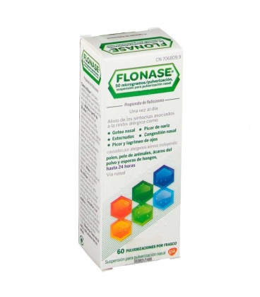 Flonase 50 Mcg/Pulsacion Nebulizador Nasal 60 Dosis