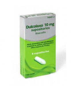 Dulcolaxo Bisacodilo 10 Mg 6 Supositorios