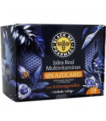 Black Bee Jalea Real Multivitaminas ASHWAGANDHA 20 Ampollas