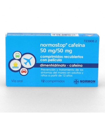Normostop Cafeina 50/50 Mg 12 Comprimidos