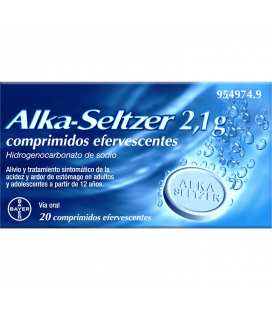 ALKA-SELTZER 2.1 G 20 COMPRIMIDOS EFERVESCENTES