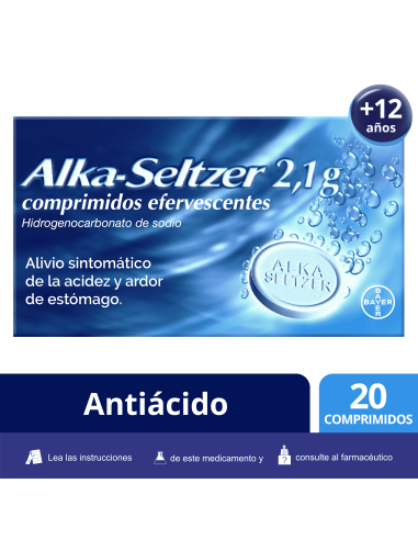 ALKA-SELTZER 2.1 G 20 COMPRIMIDOS EFERVESCENTES