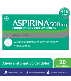 Aspirina 500 mg Comprimidos Efervescentes 2