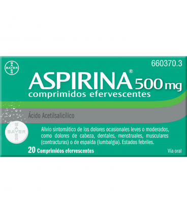 Aspirina 500 mg Comprimidos Efervescentes