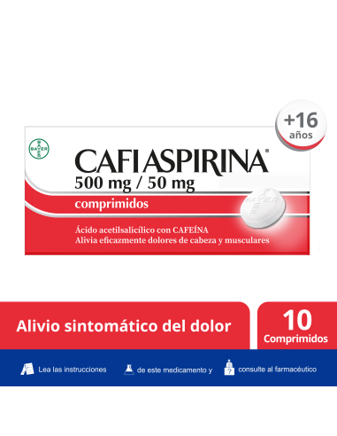 Cafiaspirina 500 mg/50 mg 20 Comprimidos