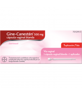 Gine-canestén 1 cap blanda 500 mg