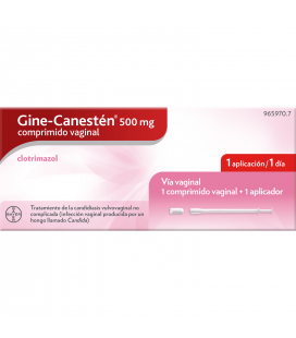 GINE CANESTEN 500 MG 1 COMPRIMIDO VAGINAL