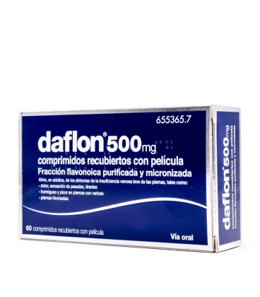Daflon 500 mg 60 Comprimidos Recubiertos