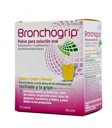 Bronchogrip 10 Sobres Polvo Para Solución Oral