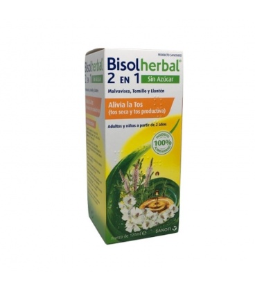 Bisolherbal 2 en 1 Jarabe Sin Azúcar 120 ml