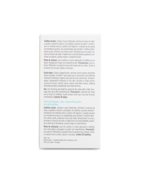 Acniben Toallitas Higienizantes 30 Toallitas