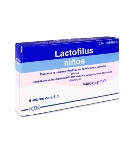Lactofilus Niños 8 Sobres 2,5G Probiotico