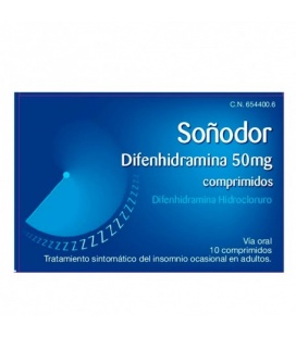 Soñodor Difenhidramina 50 Mg 10 Comprimidos