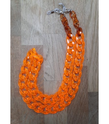 Farmamoda Cadena-Collar Fluor Naranja