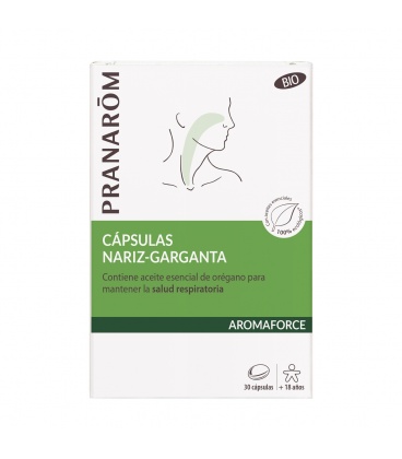 PRANAROM AROMAFORCE NARIZ GARGANTA 30 CAPSULAS