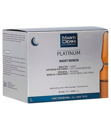 Martiderm Platinum Night Multi-Tratamiento Químico, 30 Ampollas