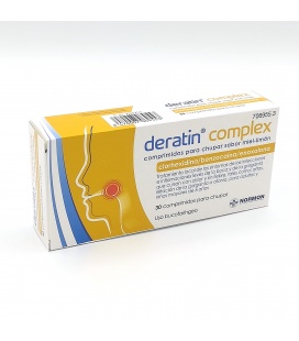DERATIN COMPLEX 30 COMPRIMIDOS PARA CHUPAR MIEL-LIMON