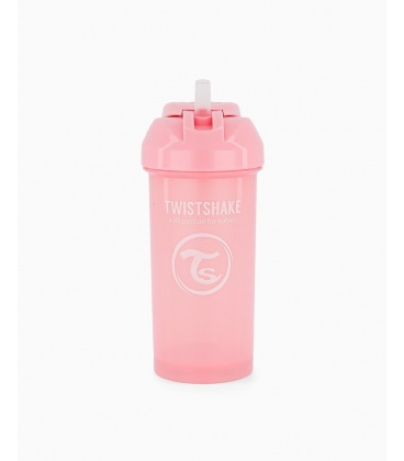 TWISTSHAKE Straw cup 360 ml +6 Meses Rosa