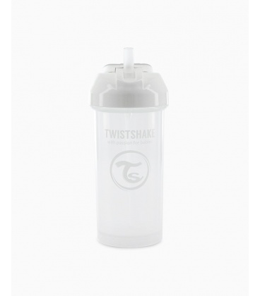 TWISTSHAKE Straw cup 360 ml +6 Meses blanco