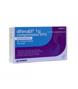 Difenatil EFG 1G 10 Comprimidos