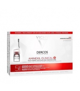 Vichy Dercos Aminexil Clin 5 Mujer 6Ml x 21 Monodosis