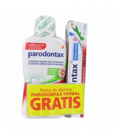 Parodontax Pack Colutorio 500ml + Pasta Herbal Freh 75ml
