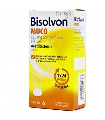 BISOLVON MUCO 600 MG 10 COMPRIMIDOS EFERVESCENTE