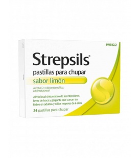 Strepsils 24 Pastillas Para Chupar Limón