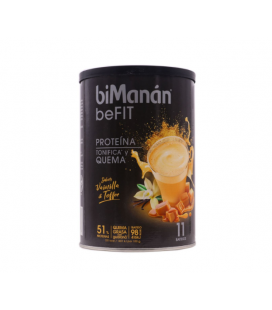 Bimanan BeFit Proteína Sabor Vainilla & Toffee 11 Batidos 330g