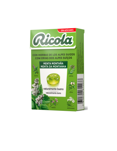 Faes Ricola Caramelos Sin Azúcar Menta Montaña 50g