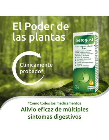 IBEROGAST GOTAS ORALES SOLUCION 20 ML