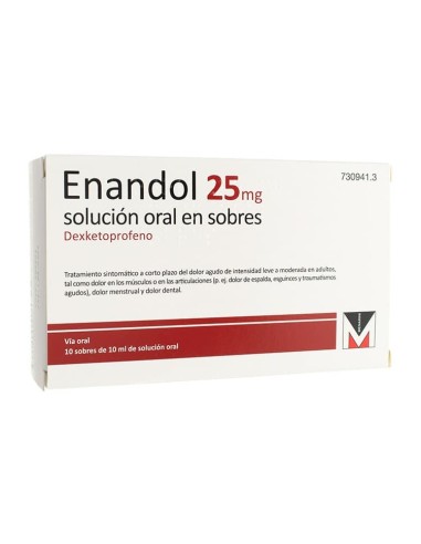 Enandol 25mg 10 Sobres Solución Oral 10ml