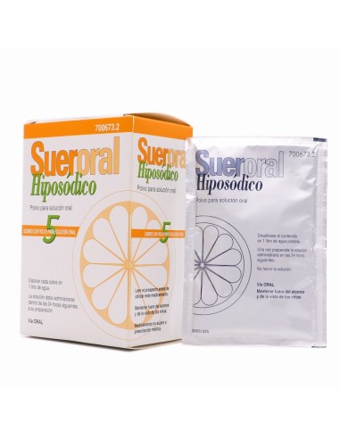 Sueroral Hiposódico 5 Sobres Polvo Para Solución Oral
