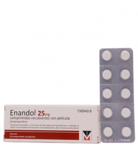 Enandol 25mg 10 Comprimidos Recubiertos Dexketoprofeno
