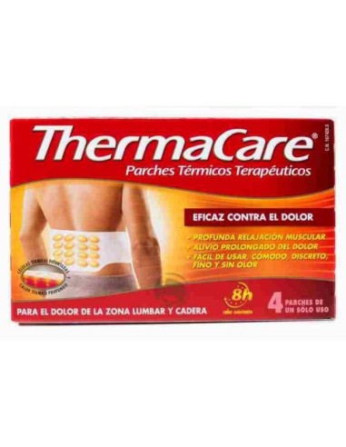 Thermacare parche térmico zona lumbar-cadera 4 unidades