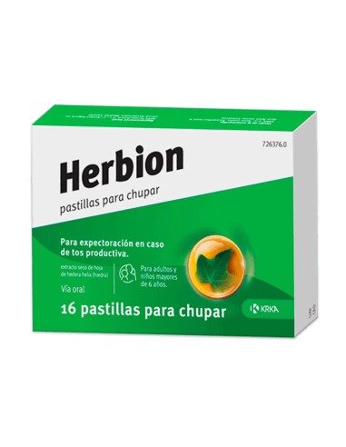 Herbion 16 pastillas para chupar