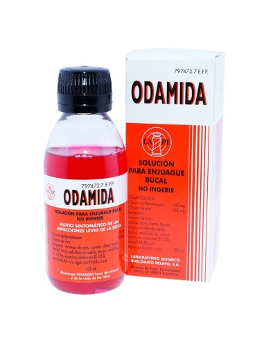 Odamida 1 mg/ml + 2,5mg/ml solución bucal 1 frasco