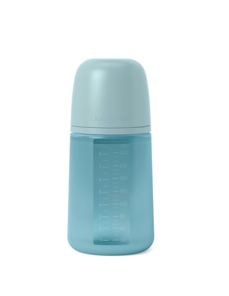 Biberón silicona suavinex soft colour +3 meses (240ml)