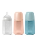 Biberón silicona suavinex soft colour +3 meses (240ml)
