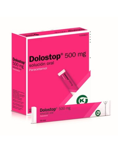 Dolostop 500 mg 10 sobres solución oral 10 ml