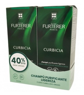 René Duplo champú curbicia purificante cabello graso 2x200ml