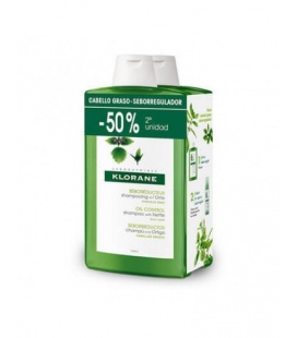 Klorane champú ortiga seborreguladora duplo 400 ml