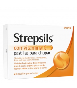 Strepsils con vitamina C 24 pastillas para chupar