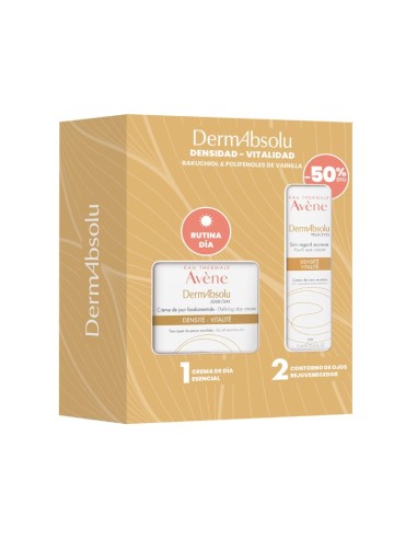 Avene pack dermabsolu crema día + contorno de ojos