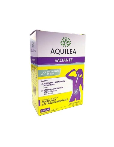 Aquilea saciante 15 sticks 15 ml sabor frambuesa