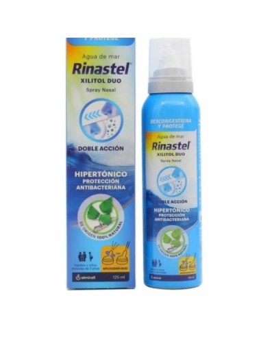 Rinastel Xilitol Hypertonic Duo Spray Nasal, 125 Ml